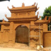 Thi công cổng đá ong