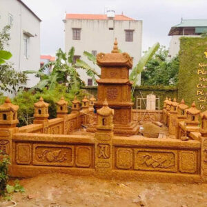 Thi công lăng mộ đá ong
